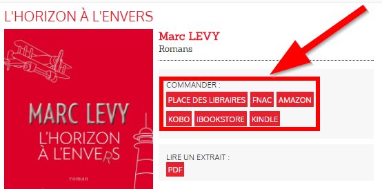 Vente livre site internet